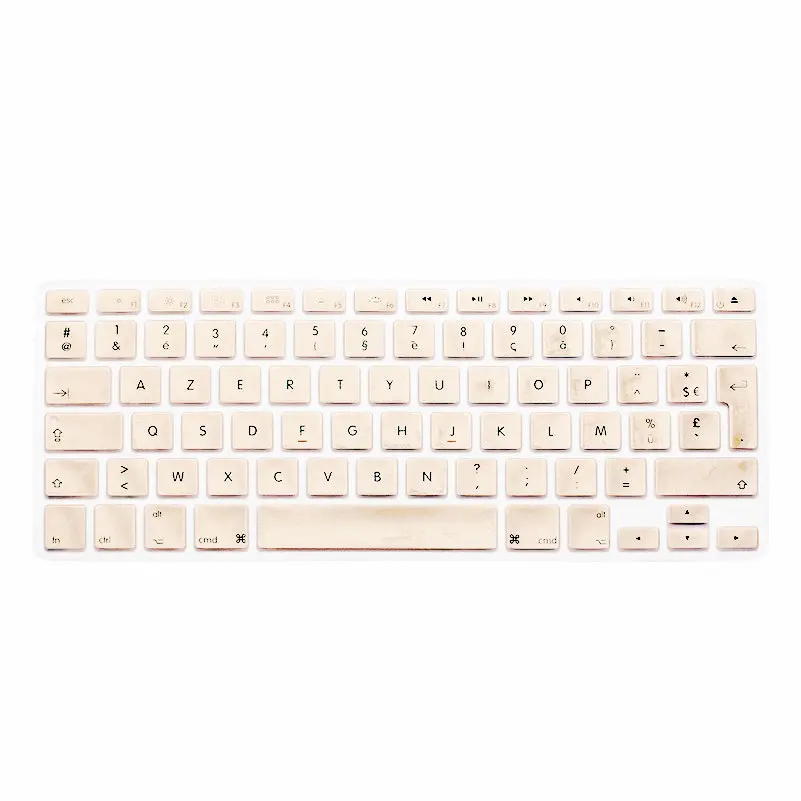 5 шт Золотой AZERTY французский Великобритания Силиконовый чехол для клавиатуры