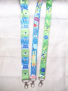 

50 Pcs /Wholesale lots green eye Cartoon Anime Necklace Strap Lanyards Cell Phone PDA Key ID Strap Charms