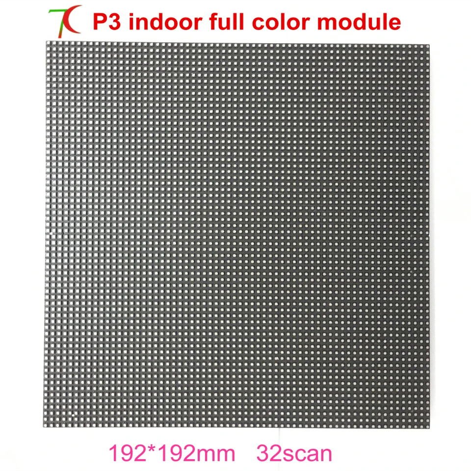 Небольшой интервал P3 indoor панели для использования во главе видеостены, 192*192 мм