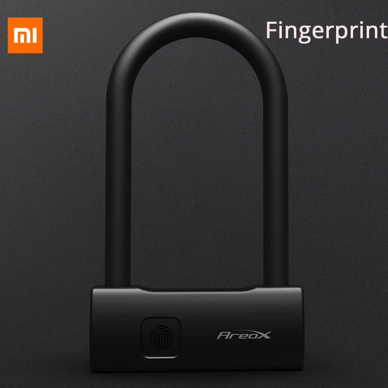 

Xiaomi AreoX U8 Smart Fingerprint U-lock Anti-theft Bicycle Motorcycle Lock USB Fingerprint Lock for bicycle himo lo