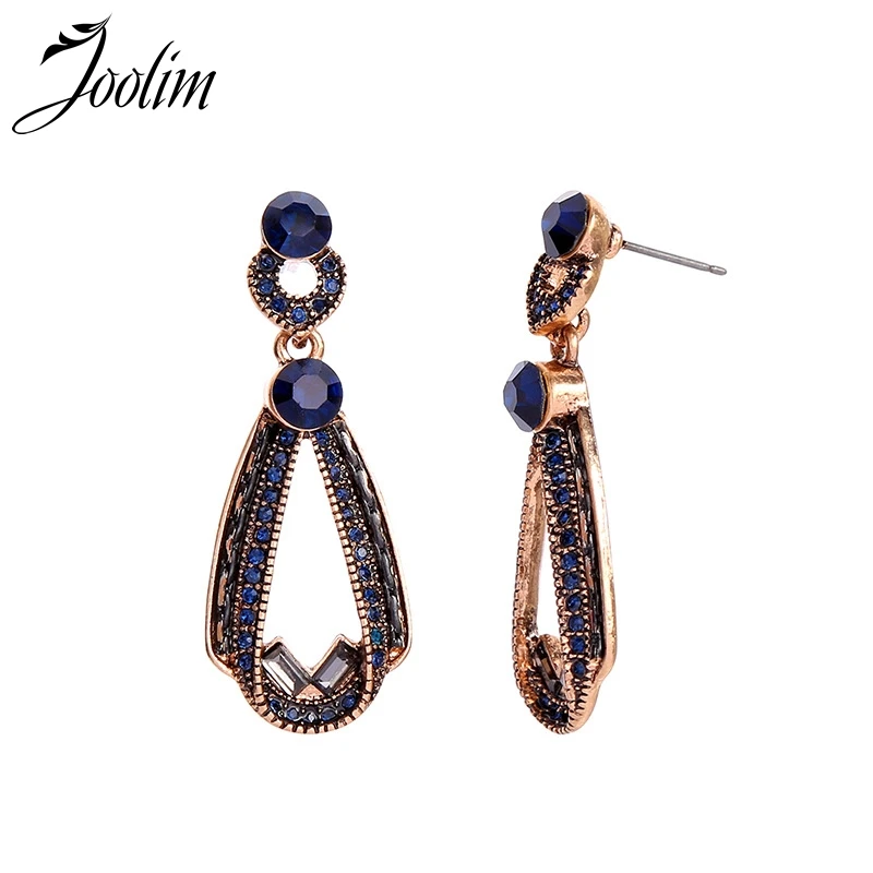 

Joolim Jewelry Wholesale Red Navy Blue Baroque Waterdrop Earring Dangle Earring Wholesale Design Jewelry