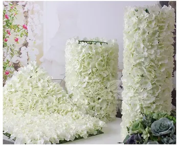 

10pcs/lot Artificial silk Hydrangea flower wall wedding backdrop decoration flower runner wedding stage decoration TONGFENG