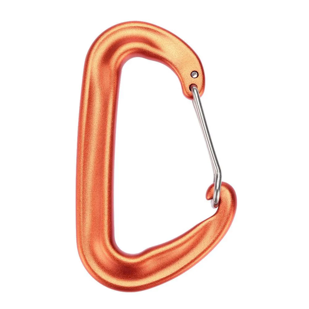 

D Shape Carabiner Hook Sport Buckle Mountaineering Climbing Accessory 12KN New for the climb Mountaineering Suspension Lock