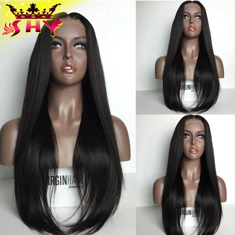 The virgin hair fantasy human hair lace front wigs black women glueless
