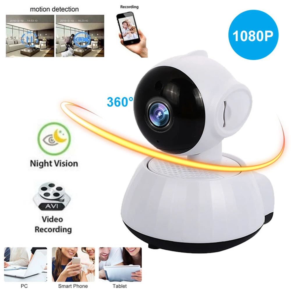 

Giantree WIFI IP Surveillance Camera Webcam 720P HD 1.0MP Infrared IR 360 Degrees CCTV 3.6mm Lens Mini Bedroom Cam Baby Monitor