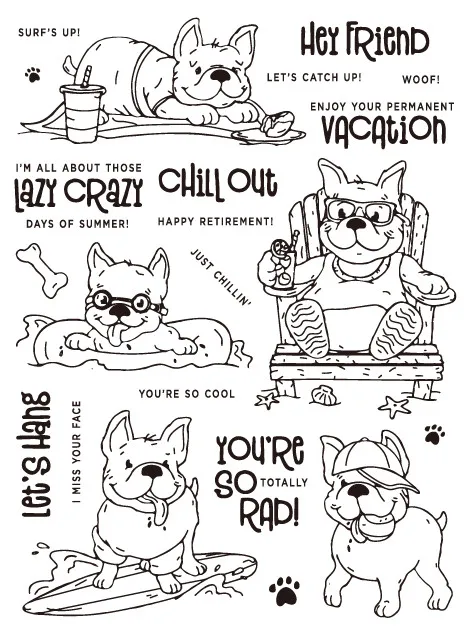 

dog Transparent Clear Stamps for DIY Scrapbooking/Card Making/Kids Christmas Fun Decoration Supplies
