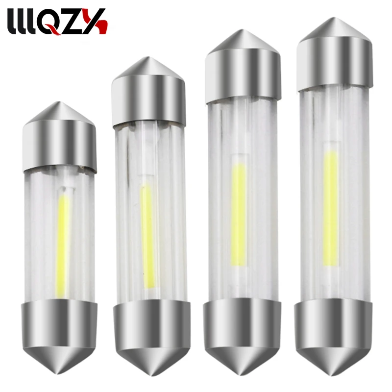

1pcs C5W COB Car Led Bulbs 41mm 39mm 36mm 31mm Car Interior Festoon Dome Reading Light Source White Side License plate Lamp 12V