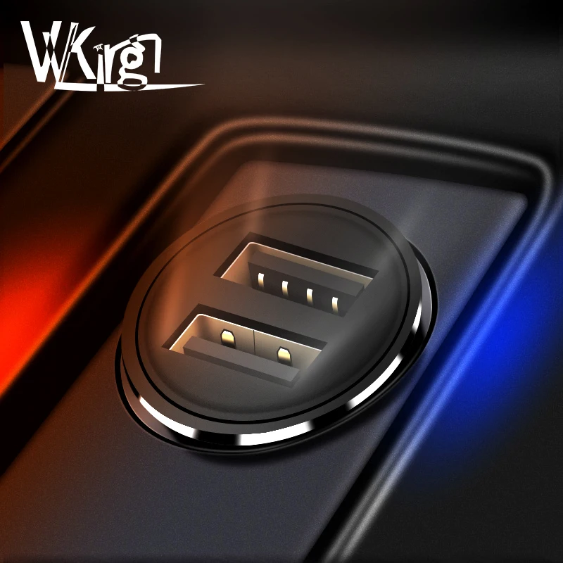 VVKing المزدوج USB البسيطة شاحن سيارة 3.0A ماكس الذكية شحن ل فون سامسونج Xiaomi هواوي الهاتف 2 منافذ USB سيارة مهايئ شاحن VVKing المزدوج USB البسيطة شاحن سيارة 3.0A ماكس الذكية شحن ل فون سامسونج Xiaomi هواوي الهاتف 2 منافذ USB سيارة مهايئ شاحن