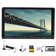 Autoradio FM AM TV MP4 3D Stereo HeadUnit Radio win8 MP3 In Deck Audio Receiver Double Din GPS Map Car DVD Sub USB