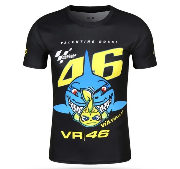 Летние Для мужчин S спортивные MotoGP футболка VR46 высокое качество