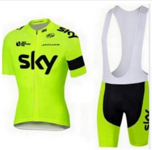 

2017 Sky Pro Team Polyester Breathable Cycling Jersey Summer Mtb Bicycle Clothing Ropa Maillot Ciclismo Bike Clothes Sets