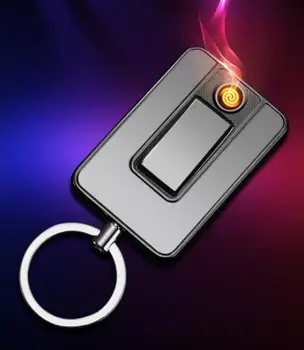 

Creative Plane Pull-down Electronic USB Rechargeable Cigarettes Lighter with Key Chain