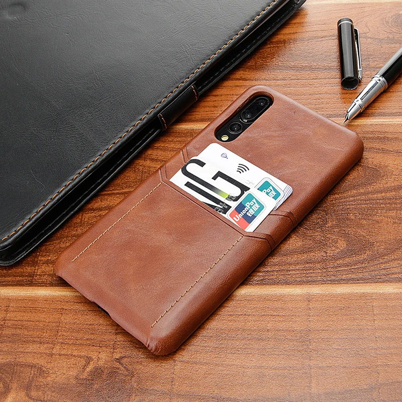 Vintage Leather Back Case for Huawei P20 P20 Pro