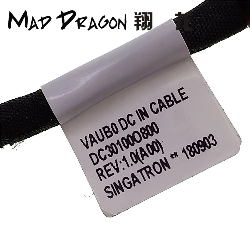 MAD DRAGON Brand laptop new DC-IN DC Power Jack Cable For Dell Precision 3800 M3800 XPS 15 9530 VAUB0 DC30100800  TPNTM 0TPNTM 