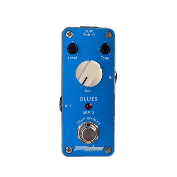 

Aroma ABS-3 Blues Mini Guitar Effect Pedal True Bypass Blues Guitar Effect Pedal Mini Size Total Metal Case