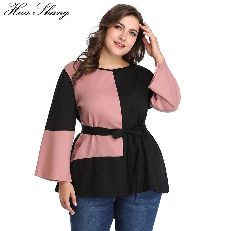 Elegant Multicolor Tunic Tops Women O Neck Long Sleeve Pathchwork ...