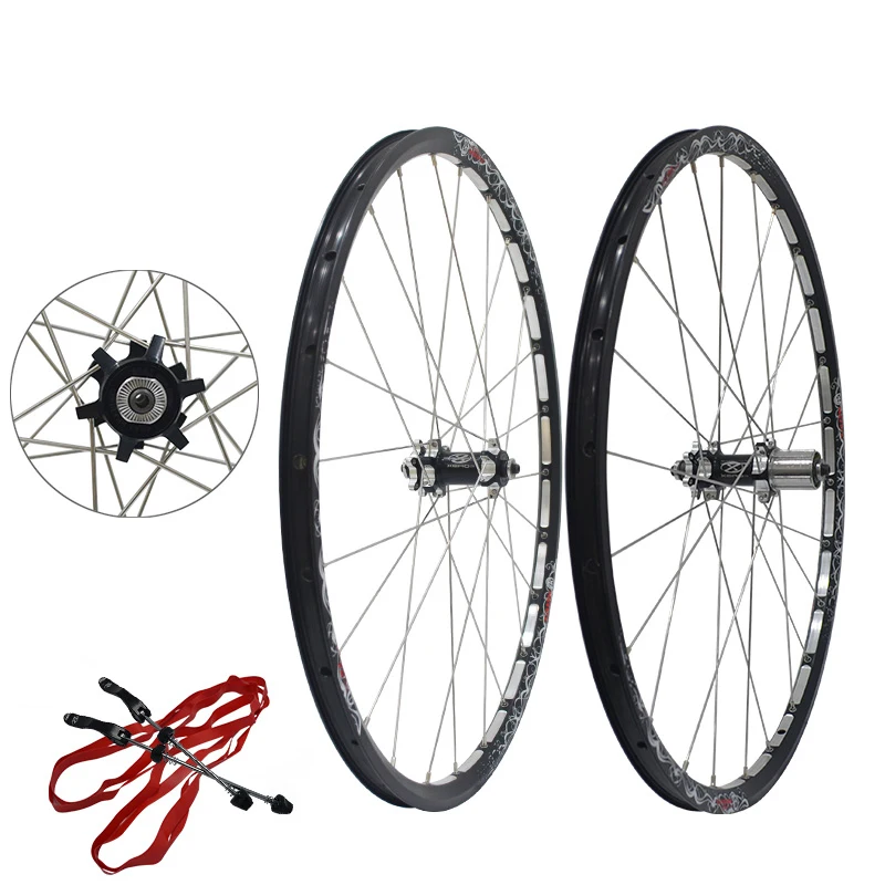 

Mountain Bike Bicycle Wheels 26" Aluminum Alloy Wheels Mtb Disc Brake Wheel Set 1pair
