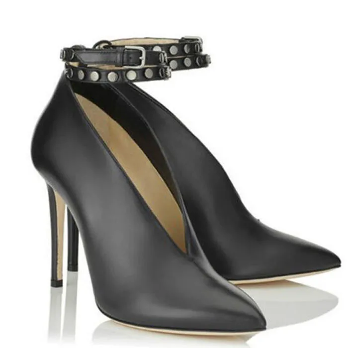 2019 Fashion Womens High Heels Sexy Platform Pumps Buckled Shoes Pointed Toe Shoe Lady aa1014
