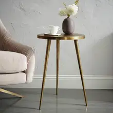Nordic side several modern minimalist sofa corner coffee table living room bedroom round gold bed small table mini