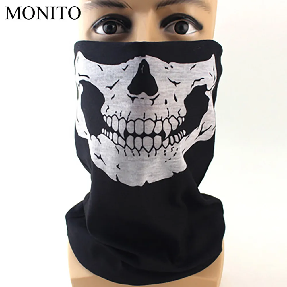 

Hot Motorcycle Ghost Face Windproof Mask Outdoor Sports Warm Ski Caps Bicylce Bike Balaclavas Scarf Half Face Mask Motorbike