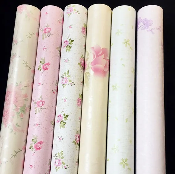 

Purple flower vine pattern self adhesive vinyl decorative wallpaper wall stickers for home wall decoration 0.45m*10m