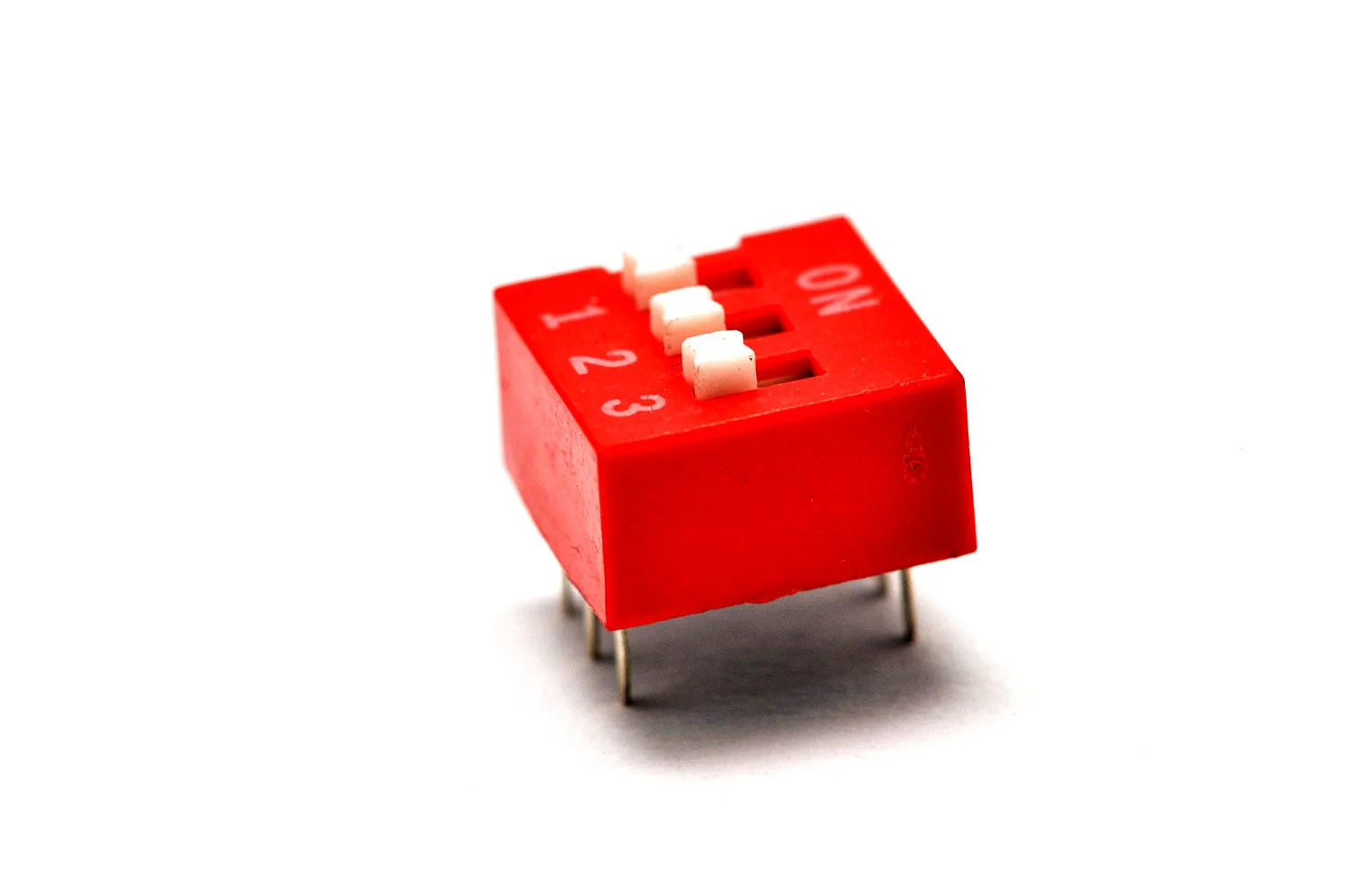 100pcs New 3P 3 Position DIP Switch Side Style 2.54mm Pitch Through Hole DIY