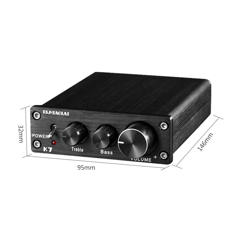 PJ. MIAOLAI TDA7498 LM1036 Hi Fi 2 0 цифровой аудио усилитель 70 Вт * портативный домашний