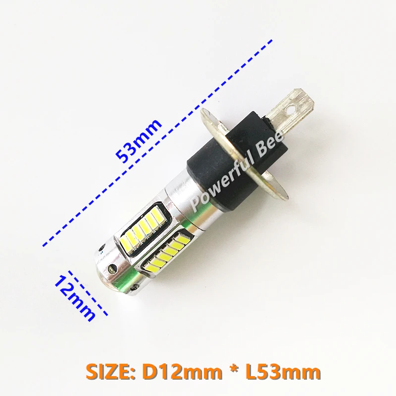 2 x H1 30SMD 7,5 Вт Белый Желтый Янтарный Ледяной Синий светодиодный автомобильный противотуманный фонарь дневные ходовые огни DRL лампа для peugeot 206 307 607