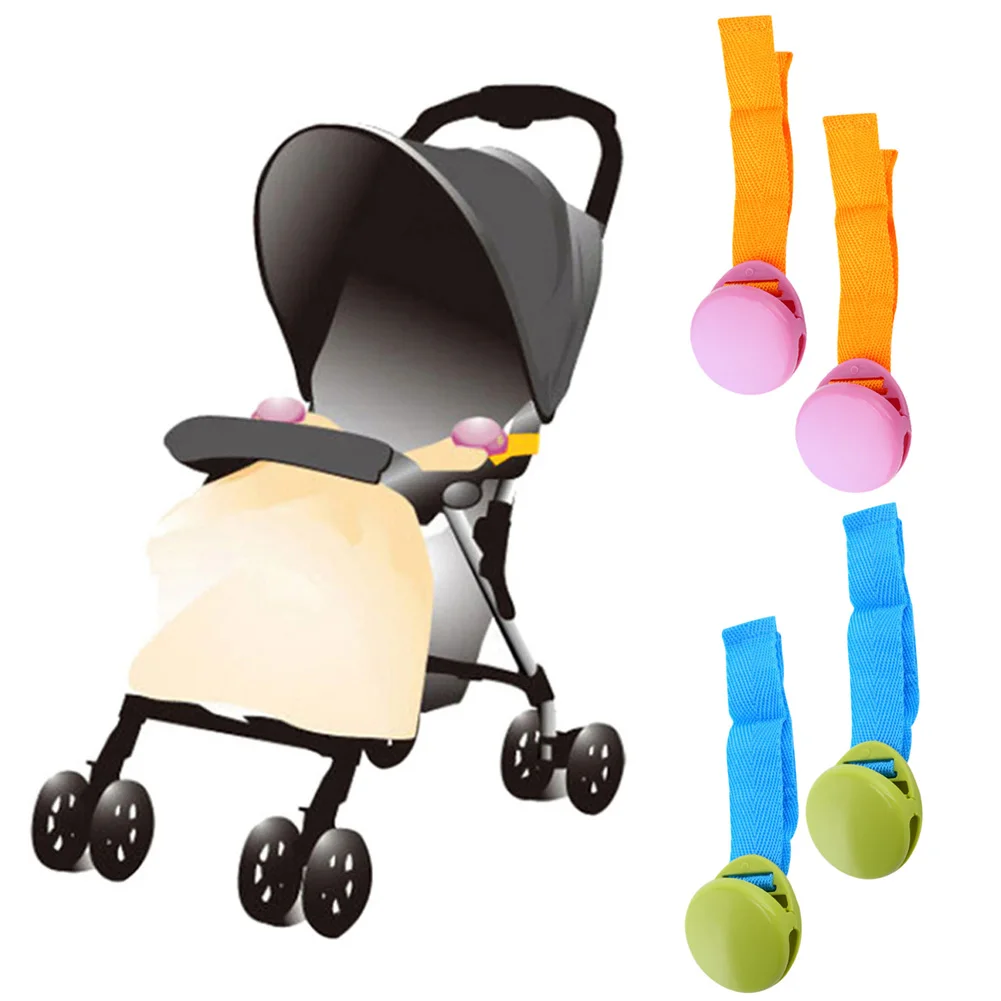 

Delicate Baby Stroller Accessory 2pcs/Set One Lot Glossy Multicolour Anti Tipi Clip Blanket Clip useful Stroller Accessor