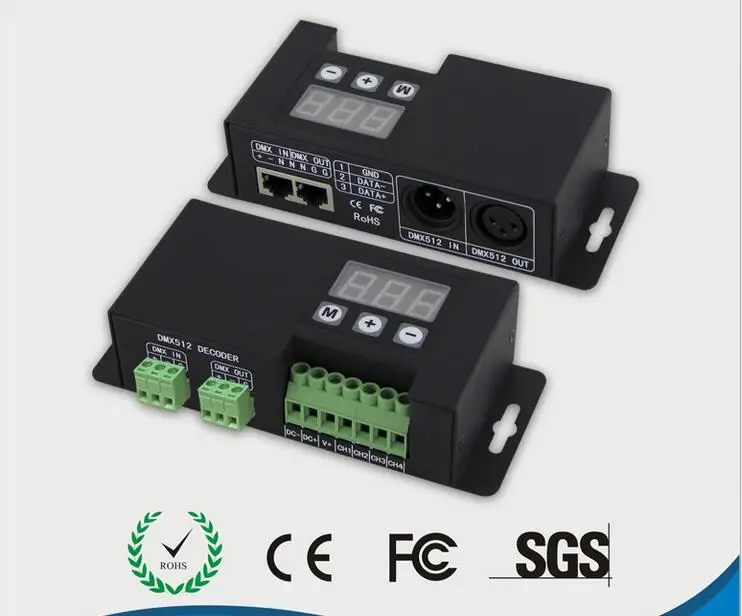 Бесплатная доставка BC 854 CC постоянного тока RGBW DMX декодер 700mA/CH * 4 канала dmx512 led PMW