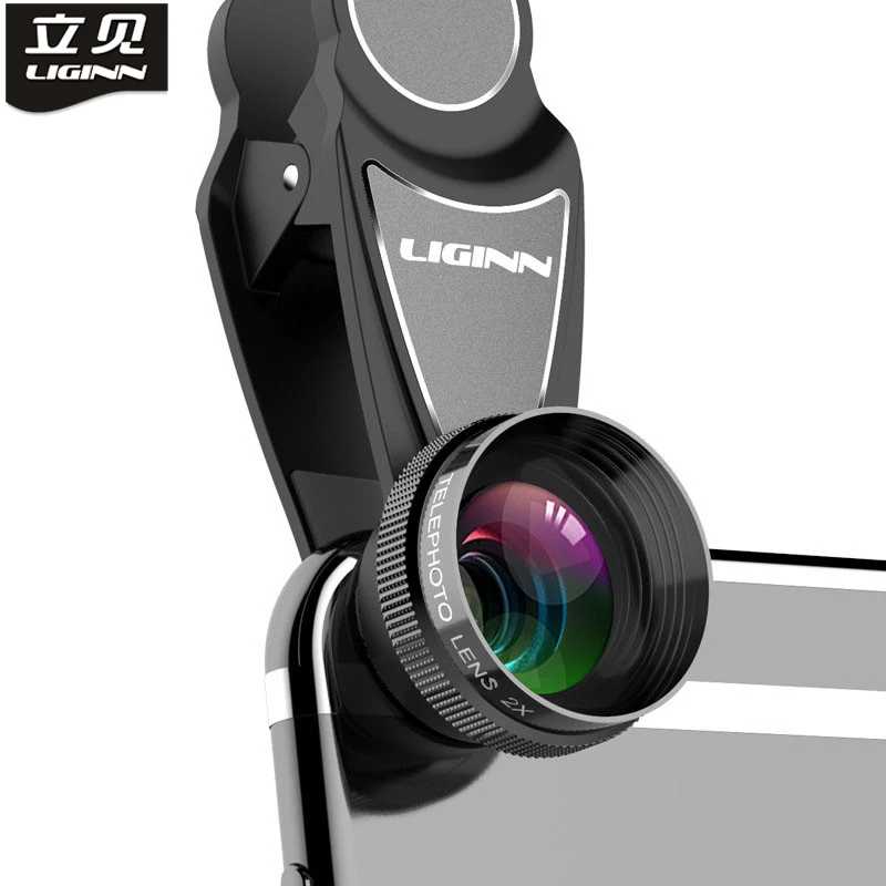 Goedkoop LIGINN HD Optische Zoom 2X Telelens Mobiele Telefoon Camera Telescoop lens Voor iPhone 6 7 8 Samsung Note8 S8 s9 Xiaomi hua wei