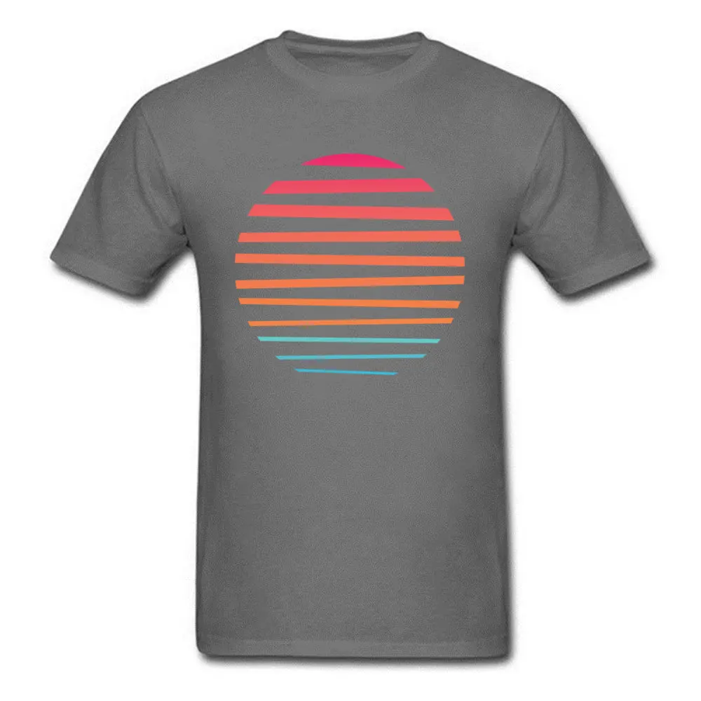 Sun Design Fall 100% Cotton Fabric Crewneck Men's Tops Shirt Summer T-shirts Prevailing Short Sleeve T Shirts Wholesale Sun carbon