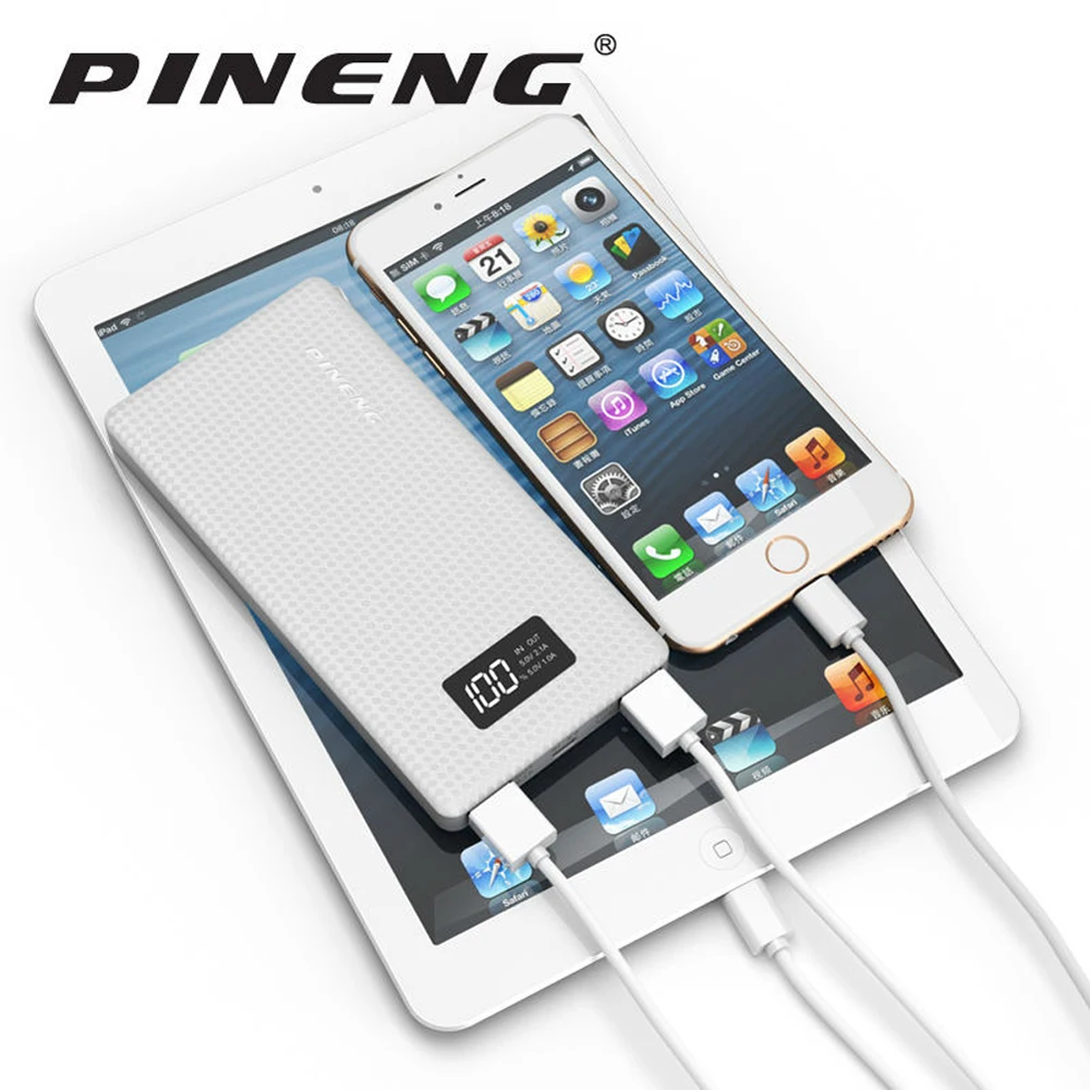 bilder für PINENG 10000 mAh Portable Dual USB Power Bank-Externes Ladegerät für iPhone 7/7 Plus 6/6 S Plus 6/6 S 5/5 S und Android handys bilder für PINENG 10000 mAh Portable Dual USB Power Bank-Externes Ladegerät für iPhone 7/7 Plus 6/6 S Plus 6/6 S 5/5 S und Android handys