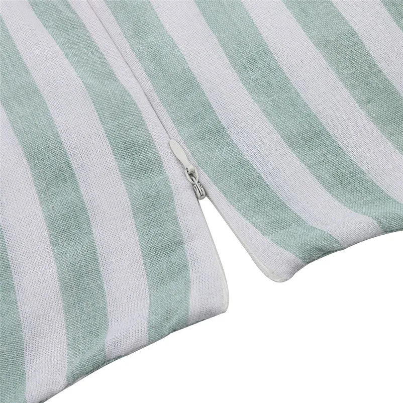 Fashion summer jumpsuit woman 2018 Deep V-neck Short Sleeved Rompers Striped casual Playsuit Jumpsuit pantaloni siamesi A02#N (2)
