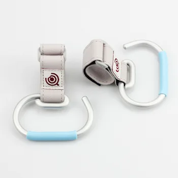 

DHL 100pcs Baby Stroller Hooks Kids Pushchair Pram Hanger Carabiner Shopping Bag Clip Rotatable Hook With Strap And Hook