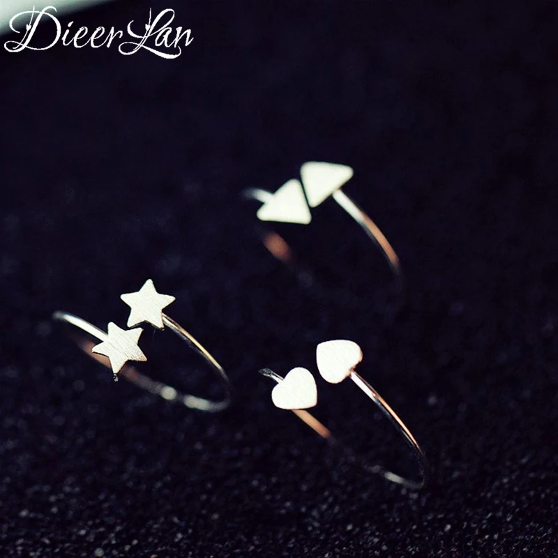 Женское кольцо из серебра 925 пробы регулируемого размера|triangle ring|fashion rings for womenrings