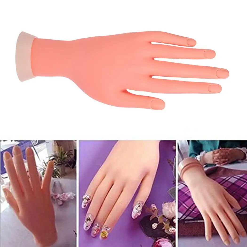 

Soft Artificial Manicure Fake Hand Nail Art Practice Model for Nail 4cm/1.57inch Art Making nail art Training
