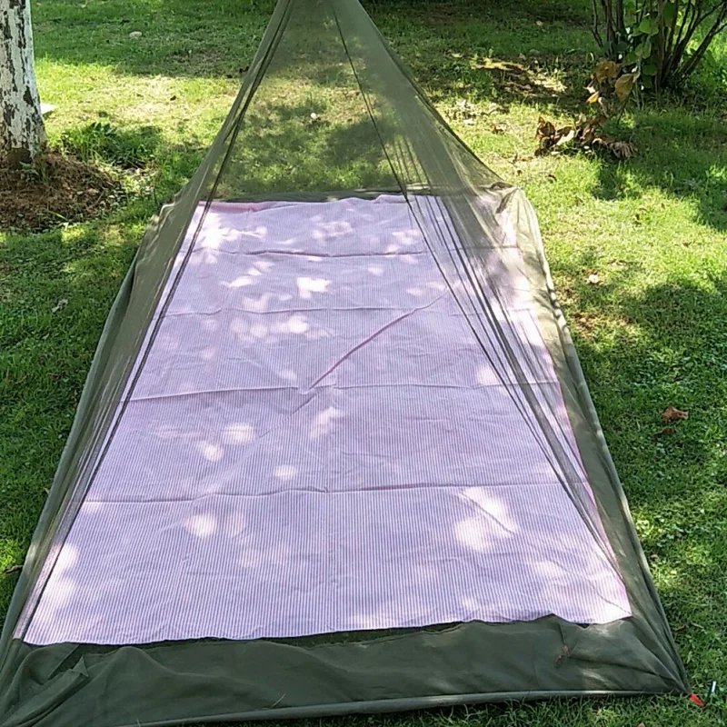 Outdoor Mosquito Net Camp Pyramid Backpacking Yard Screen Tent Netting