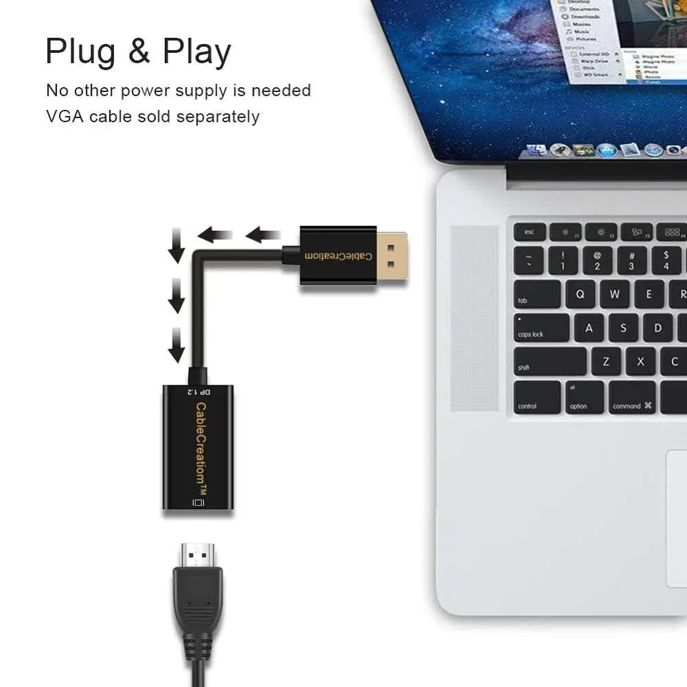 Активный DP к HDMI кабель DisplayPort адаптеру поддержка 4K x 2K и 3D аудио/видео (Eyefinity Multi