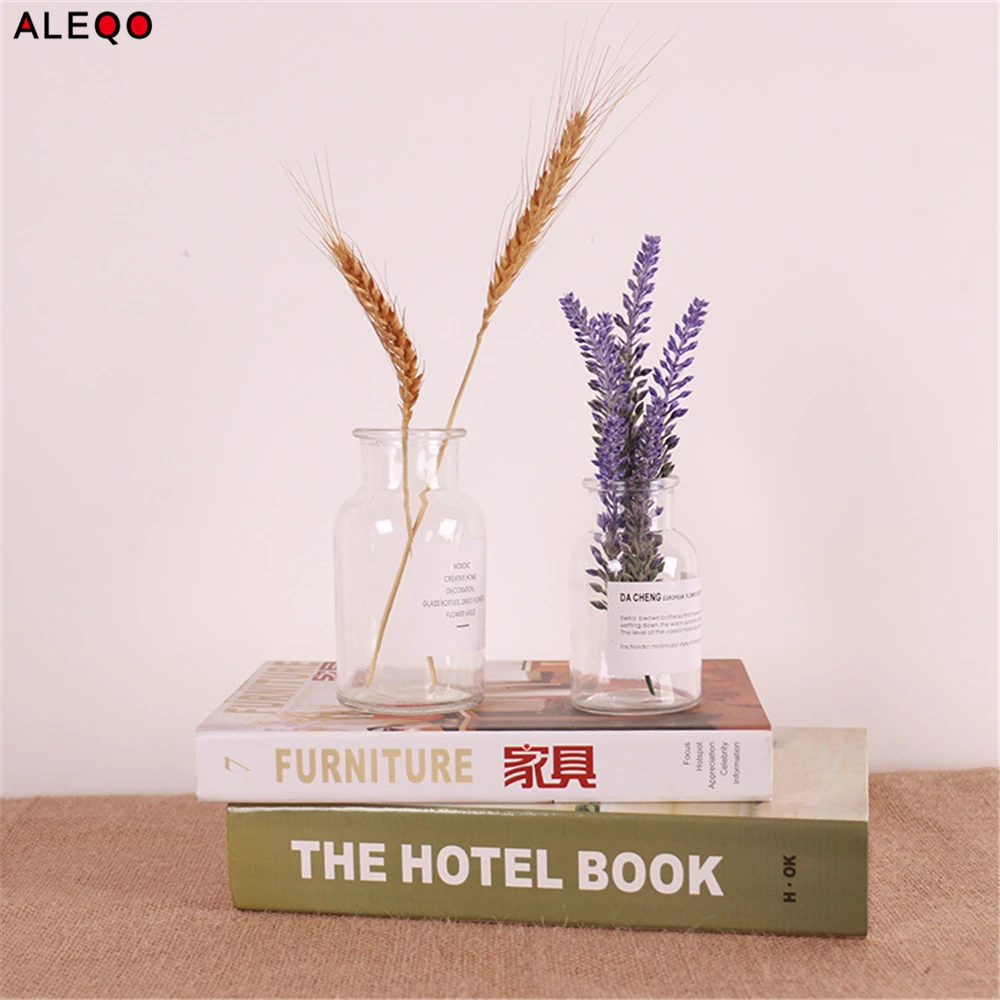 الاسكندنافية الحد الأدنى شيك برطمانات تخزين زجاجية فوج أناقة الفاخرة مكتب زجاجة تخزين منظم القهوة الشاي زهرة الحاويات