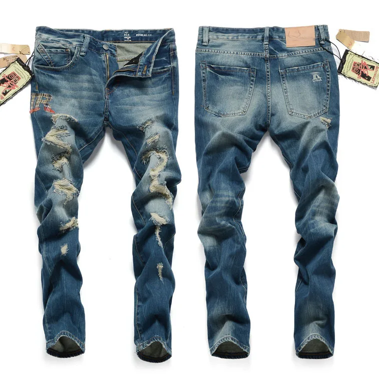 2014 ripped dsq jeans men brand destroyed jeans for men denim hip hop ...