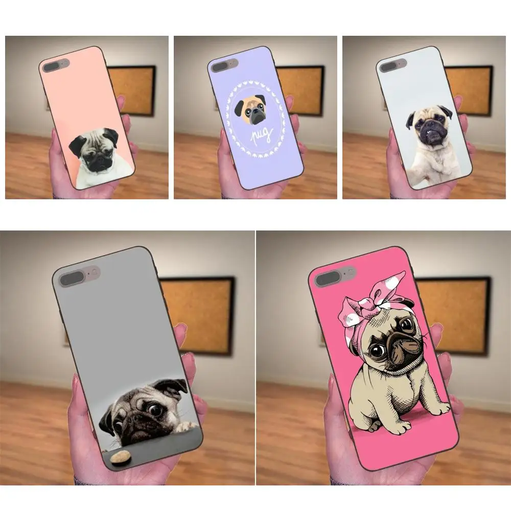 

Lovely Cartoon Pug Dog Lovely Phone Case For Huawei Honor 5A 6A 6C 7A 7C 7X 8A 8C 8X 9 10 P8 P9 P10 P20 P30 Mini Lite Plus