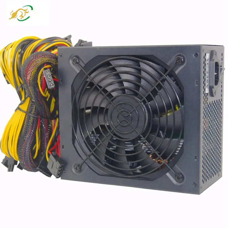 Quite 1600W ATX power supply fan simple mining 8 Sata power Supply for Bitcoin miner video card P106 R580 RX 470 RX480 RX 570 Quite 1600W ATX power supply fan simple mining 8 Sata power Supply for Bitcoin miner video card P106 R580 RX 470 RX480 RX 570