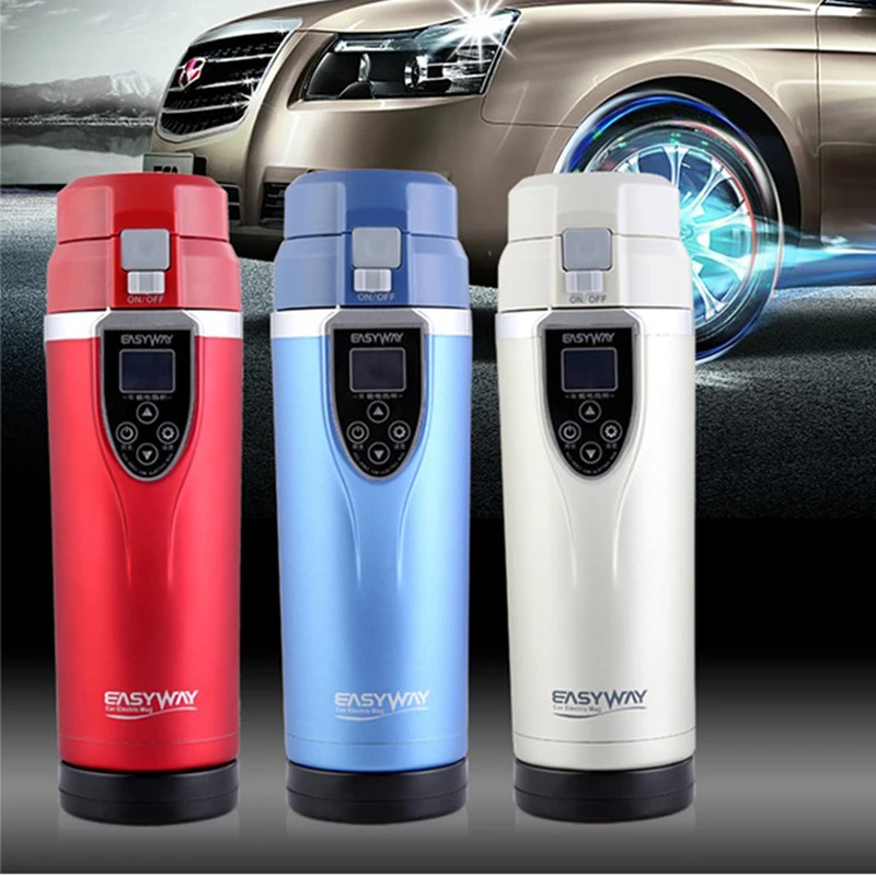 

Free fast registered shipping DC12V Car Cigarette Lighter Heating Cup Kettle Insulated Stainless Steel Travel Mug Coffee Cup