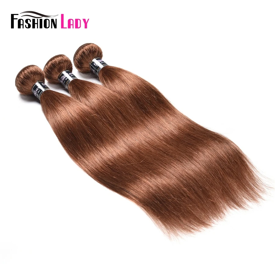 Fashion Lady Pre-Colored 3 Bundles Reddish Brown 30# Brazilian Straight Hair Weave Bundles With Free Part Lace Closure Non-Remy Fashion Lady Pre-Colored 3 Bundles Reddish Brown 30# Brazilian Straight Hair Weave Bundles With Free Part Lace Closure Non-Remy