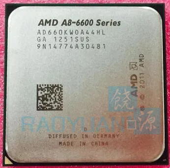 AMD A8-Series A8 6600 A8 6600 K 3.9 GHz رباعية النواة معالج وحدة المعالجة المركزية AD660KWOA44HL المقبس FM2 AMD A8-Series A8 6600 A8 6600 K 3.9 GHz رباعية النواة معالج وحدة المعالجة المركزية AD660KWOA44HL المقبس FM2