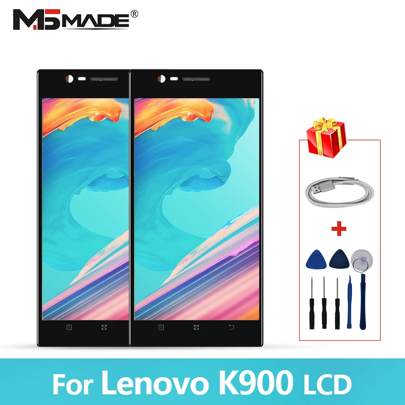 

Original 5.5" For LENOVO K900 LCD Touch Screen Display For Lenovo K900 Display Digitizer Assembly Parts With Frame 100% Tested