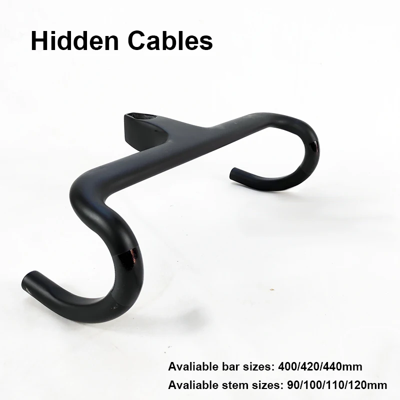 

Free shipping New Design full hidden inner cables Road bar Inner cable compact Carbon handlebar 400mm/420mm/440mm HB008