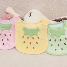 HziriP/Лидер продаж года, Детские Мультяшные нагрудники с клубникой ярких цветов, хлопковый детский нагрудник унисекс для маленьких мальчиков и девочек