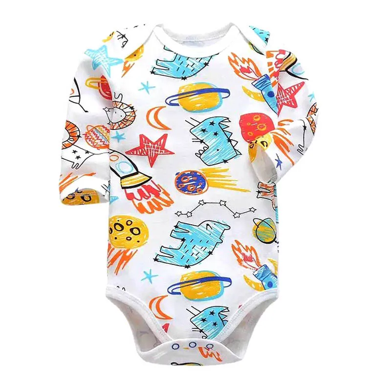 Baby Bodysuit 100% Cotton Long Sleeve Underwear Infant Boys Girls Clothes Sets baby bodysuit cotton romper